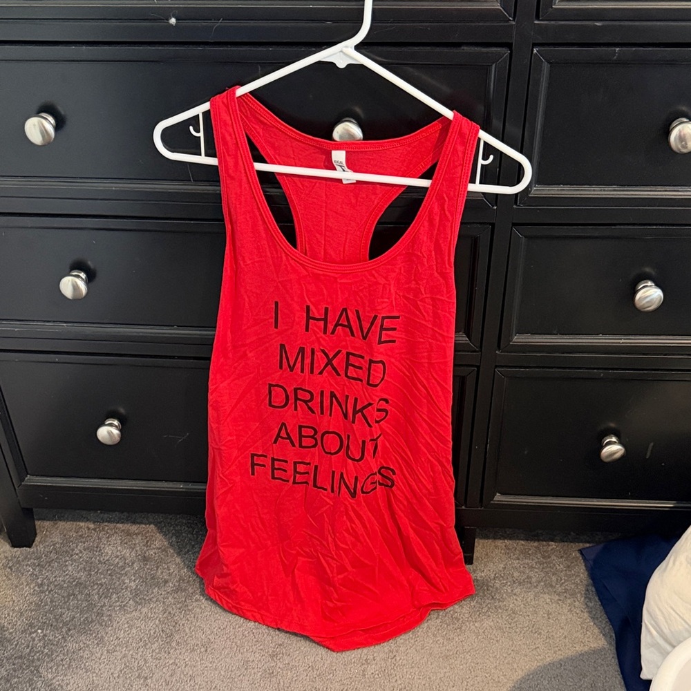 Next Level Apparel Red Tank Top